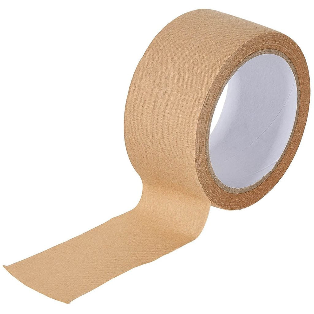 Cinta adhesiva impermeable textil verde en rollo 10 m x 5 cm