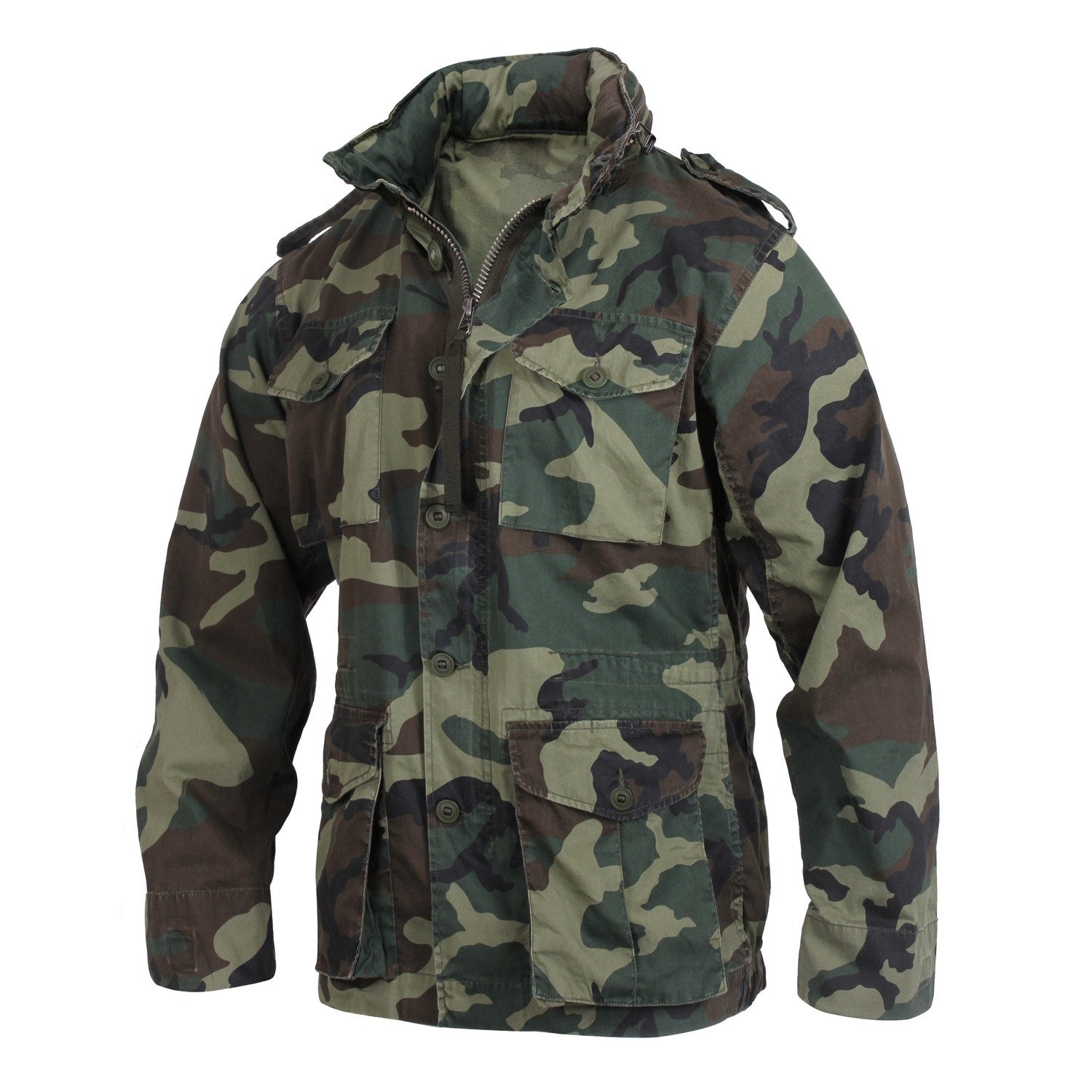 Chaqueta ligera VAGE US M65 Woodland, patrón woodland