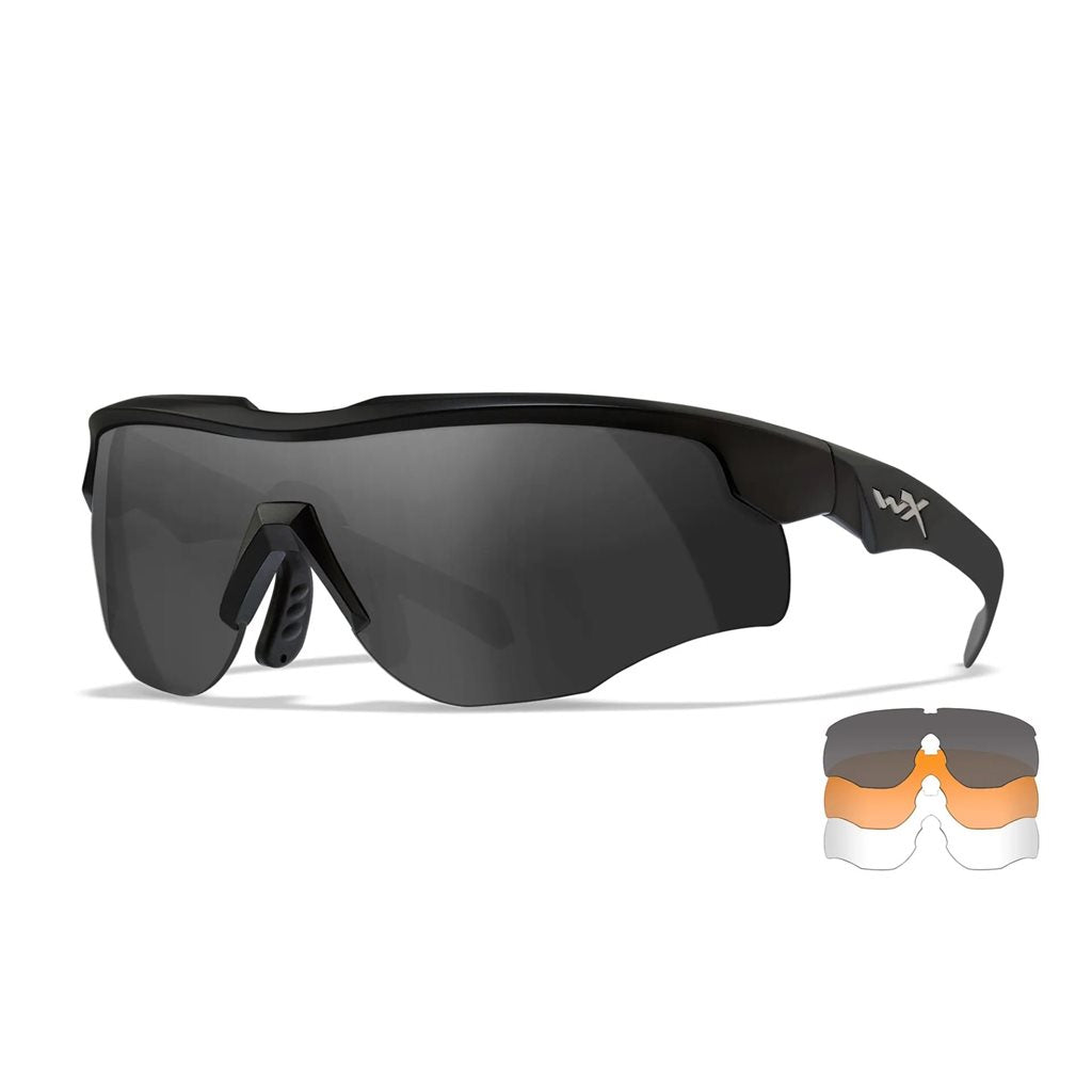 Gafas de tiro WX ROGUE COMM con 3 cristales y montura negra