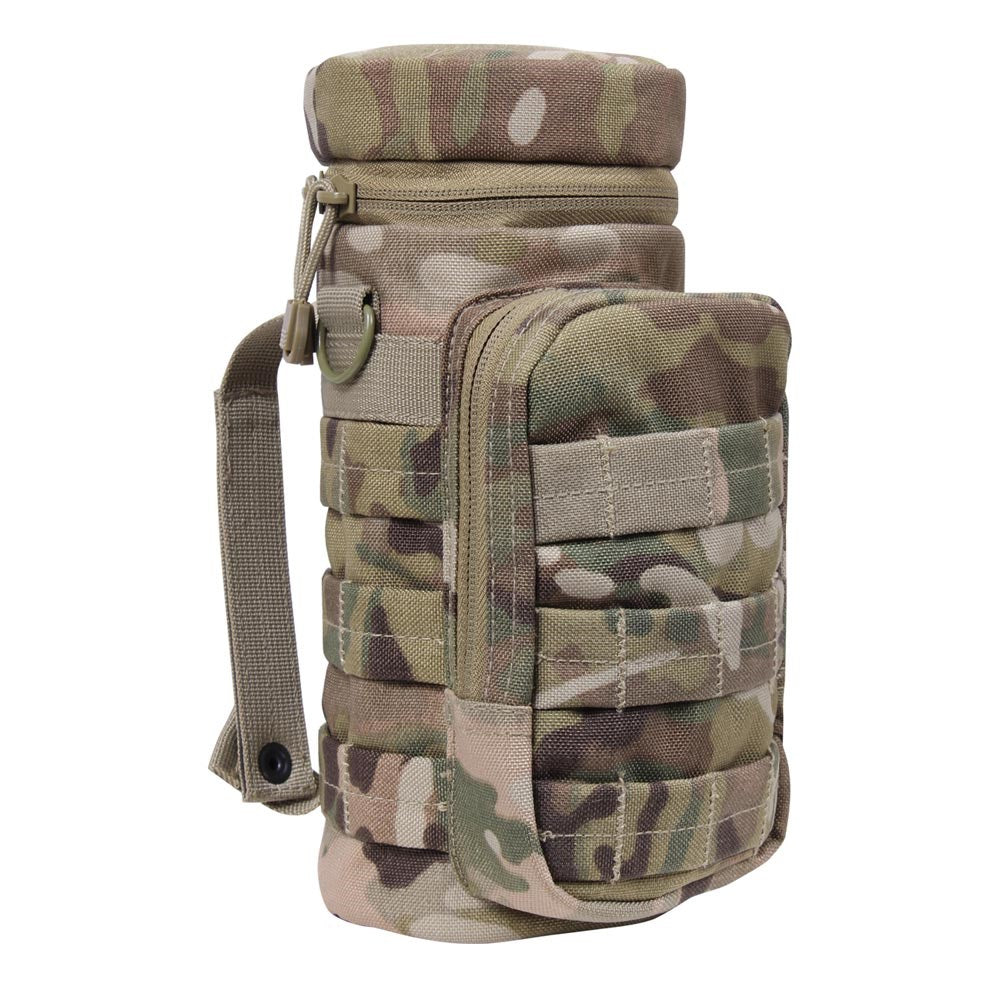Funda MOLLE para botella en Cordura 1000D, bolsillo 25,5 x 10 cm