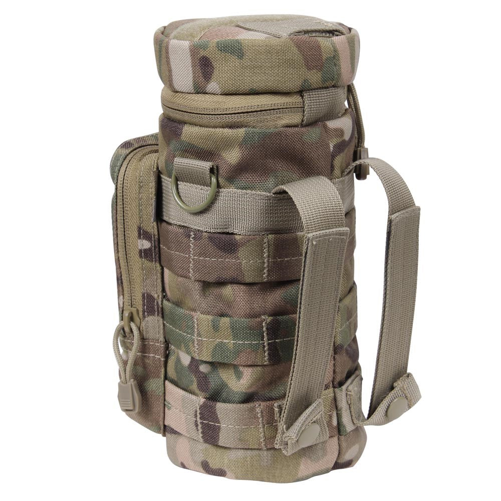 Funda MOLLE para botella en Cordura 1000D, bolsillo 25,5 x 10 cm