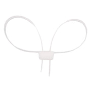 Esposas desechables plásticas blancas 700 x 12 mm pack 10 unidades