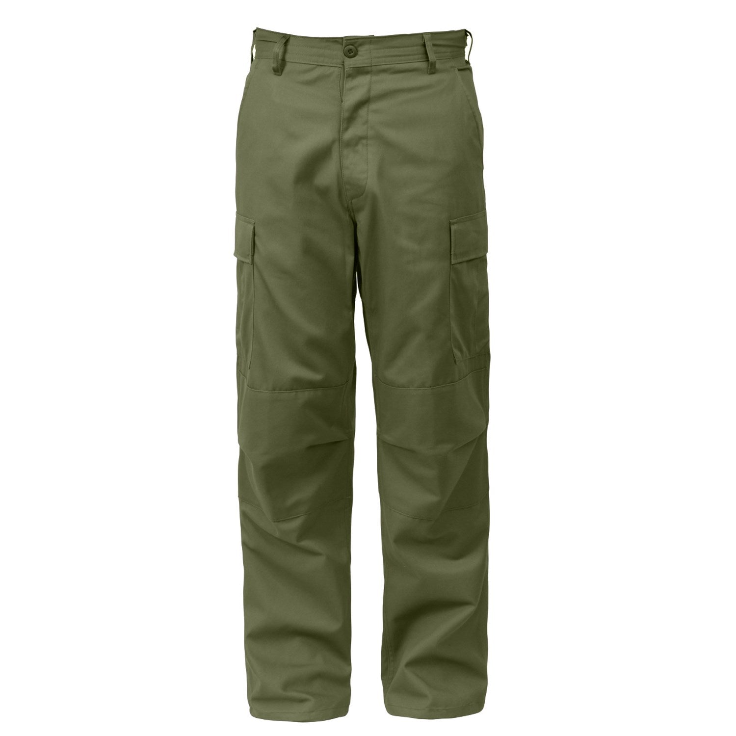 Pantalones BDU verdes Rothco - cierre de cremallera