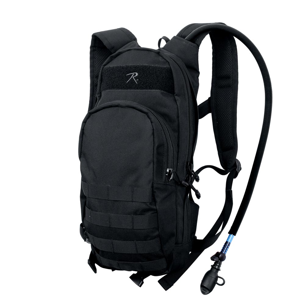 Mochila de hidratación QUICKSTRIKE negra, dimensiones 42 x 22 x 8 cm