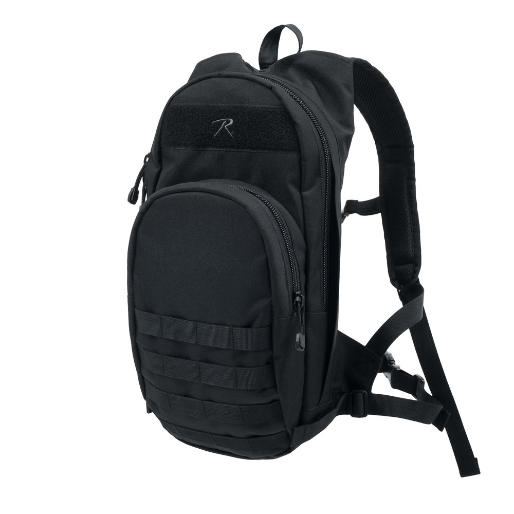 Mochila de hidratación QUICKSTRIKE negra, dimensiones 42 x 22 x 8 cm