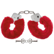 Esposas con cadena y revestimiento de peluche, incluye par de llaves