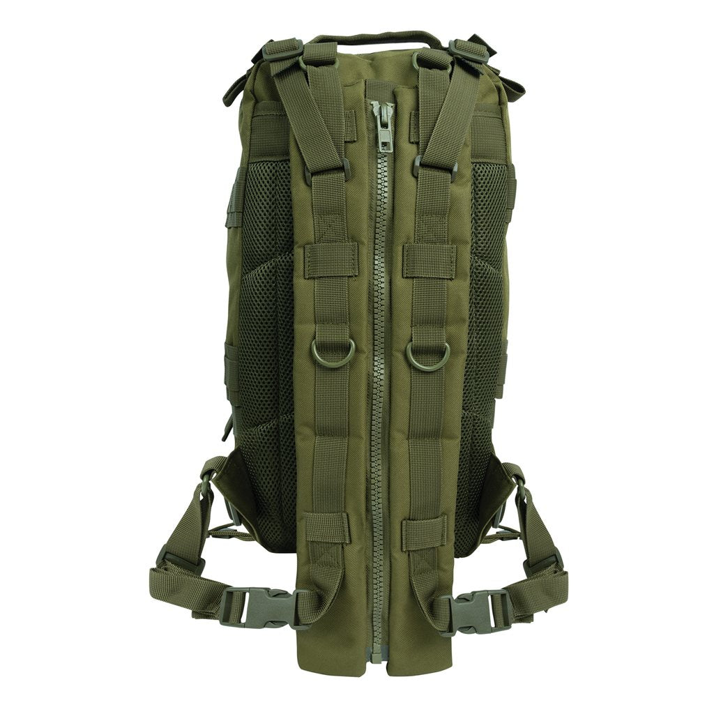 Mochila convertible TRANSPORT medium negra 45x25x23 cm con tirantes sujetables por cremallera
