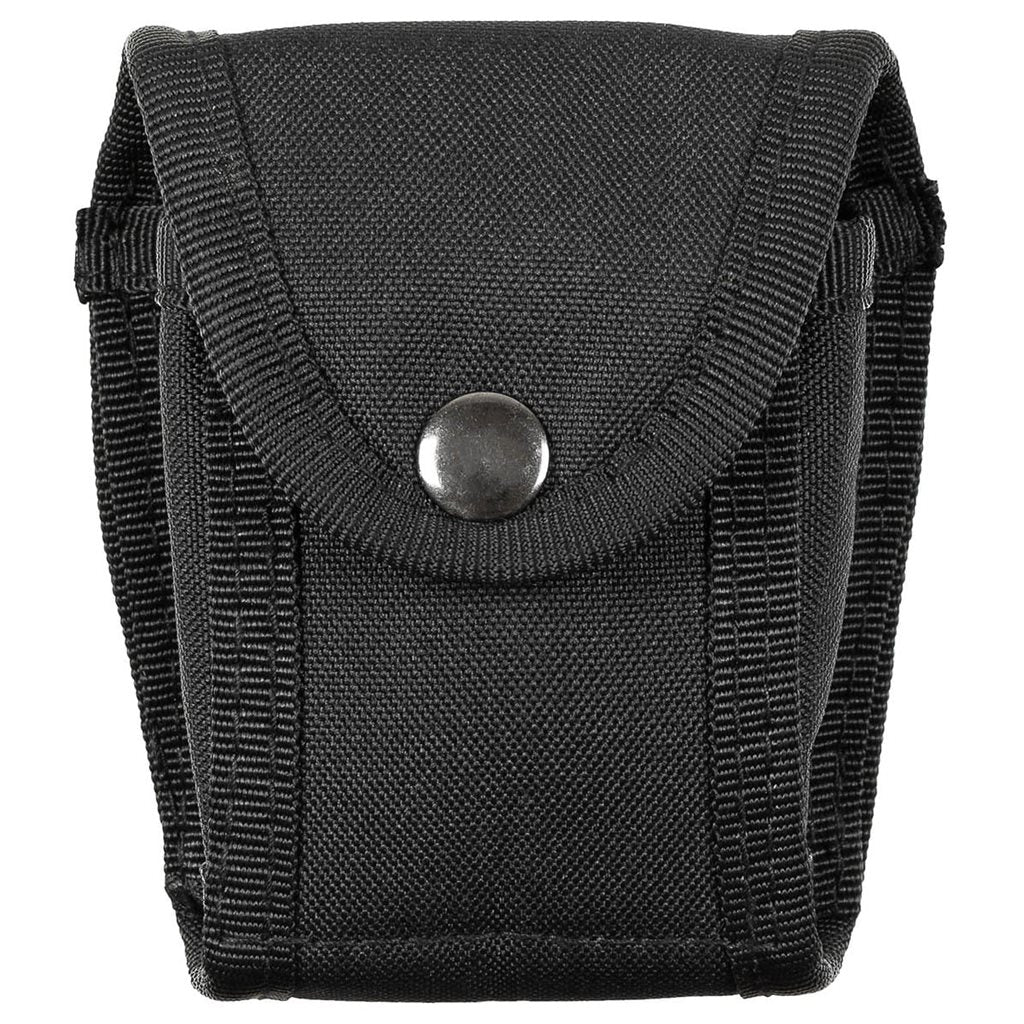 Funda de nylon negra para esposas con cierre de broche