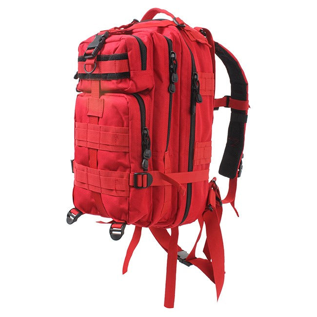 Mochila táctica ASSAULT I Medium negra-verde 25 L con sistema MOLLE