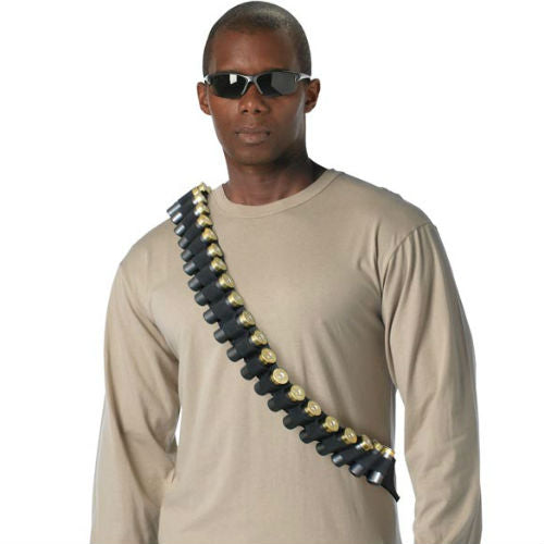 Bandolera BANDOLIER negra para 37 cartuchos de escopeta, nylon
