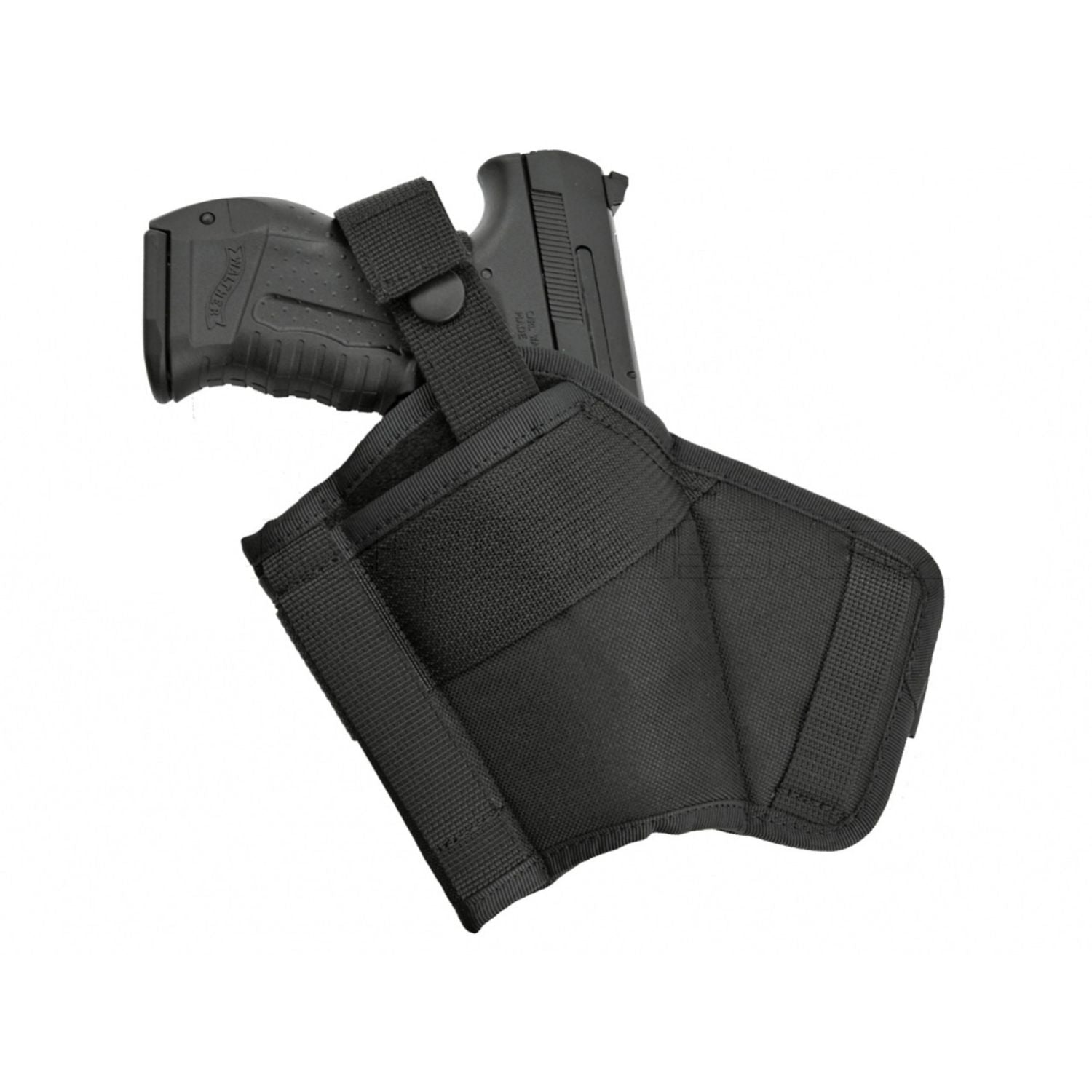 Funda de pistola ambidiestra para cinturón 298-1, ajustable en seis posiciones con cierre VELCRO