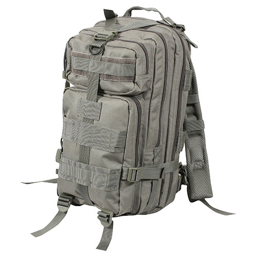 Mochila táctica ASSAULT I MEDIUM negro-verde, 25 L, sistema MOLLE