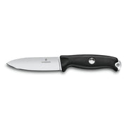 Cuchillo fijo VENTURE PRO negro, hoja full tang para bushcraft y outdoor