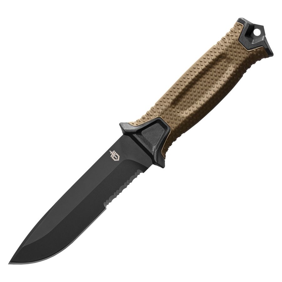 Cuchillo STRONGARM SE con funda de plástico negro y hoja fija de 125 mm