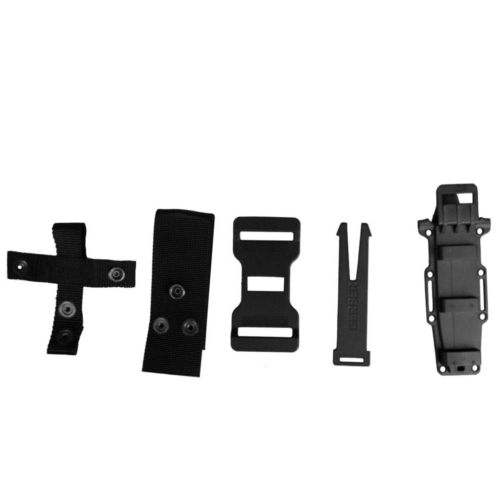 Cuchillo STRONGARM hoja lisa 125 mm con funda de plastico negra