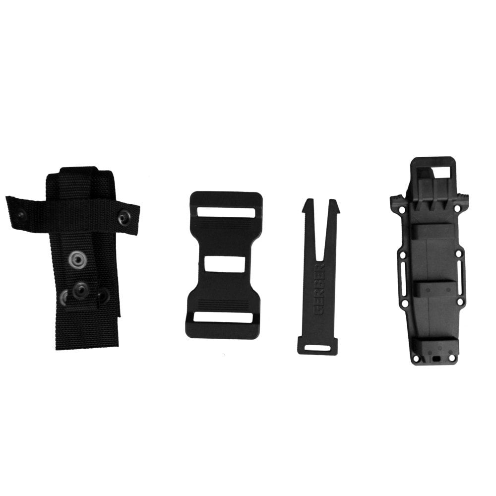 Cuchillo STRONGARM hoja lisa 125 mm con funda de plastico negra