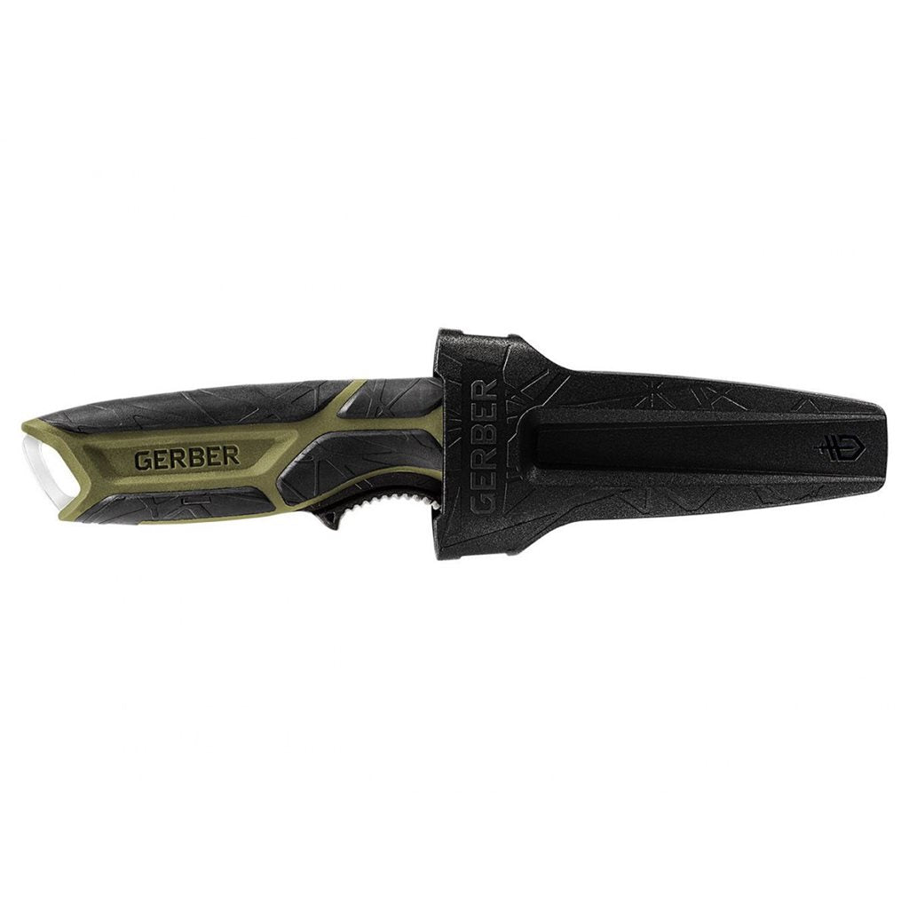 Cuchillo de hoja fija CROSSRIVER verde