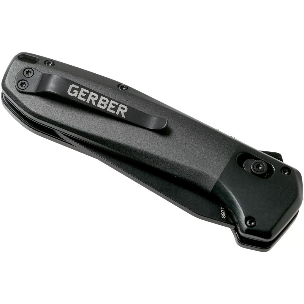 Cuchillo plegable HIGHBROW ONYX, hoja negra 7Cr17MoV con flipper y cierre Pivotlock