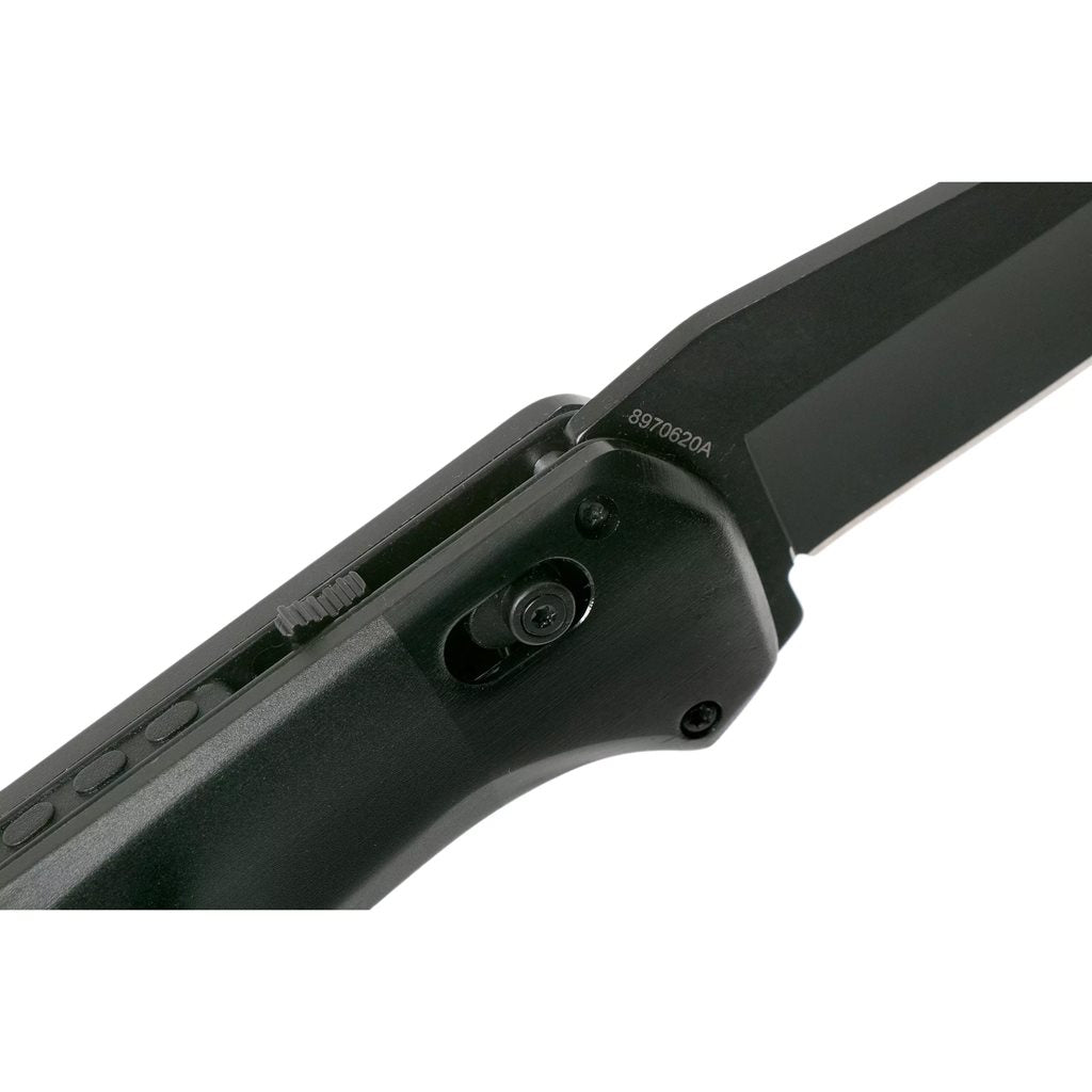 Cuchillo plegable HIGHBROW ONYX, hoja negra 7Cr17MoV con flipper y cierre Pivotlock