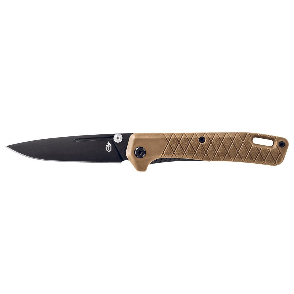 Navaja plegable ZILCH con hoja drop point negra en acero 7Cr17
