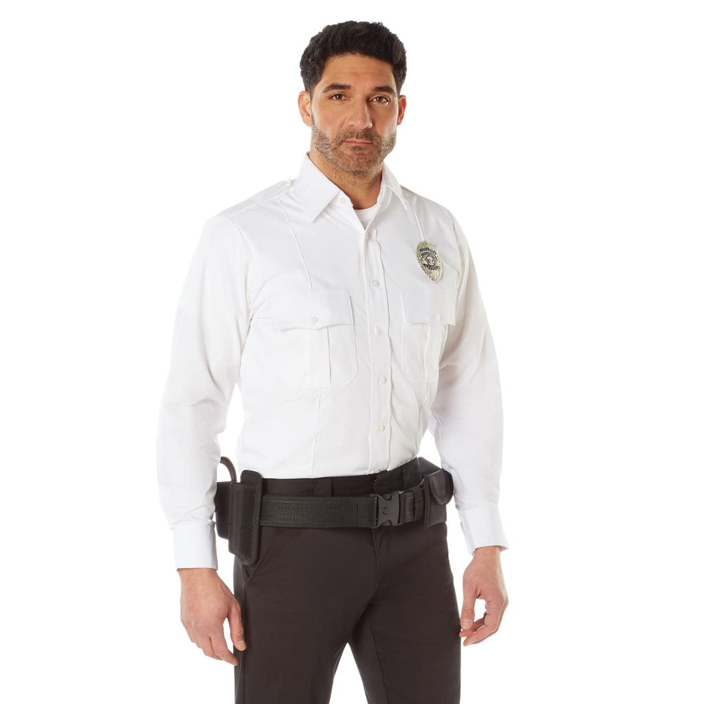 Camisa de servicio blanca POLICIE A SECURITY manga larga