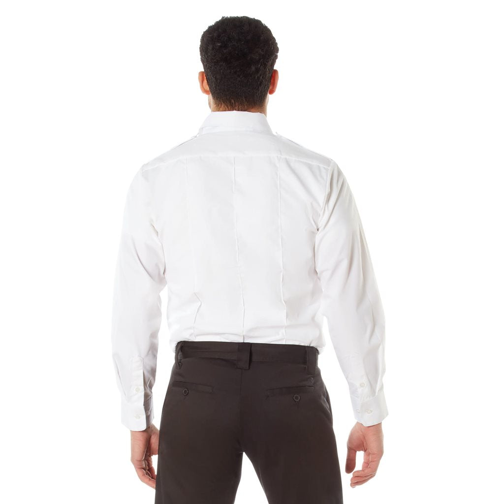 Camisa de servicio blanca POLICIE A SECURITY manga larga