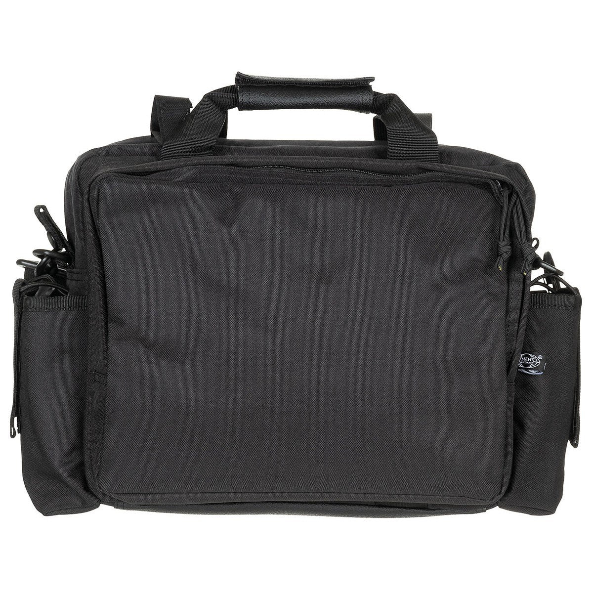 Bolsa de hombro OPERATION negra, 100% poliéster, con múltiples bolsillos interiores y exteriores
