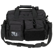 Bolsa de hombro OPERATION negra, 100% poliéster, con múltiples bolsillos interiores y exteriores
