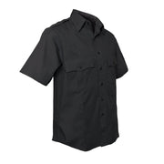 Camisa POLICIE & SECURITY manga corta azul marino con bolsillos frontales y hombreras