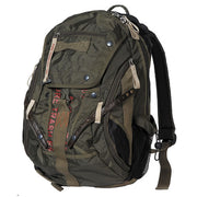 Mochila grande PT verde estilo piloto, capacidad aprox. 35 L