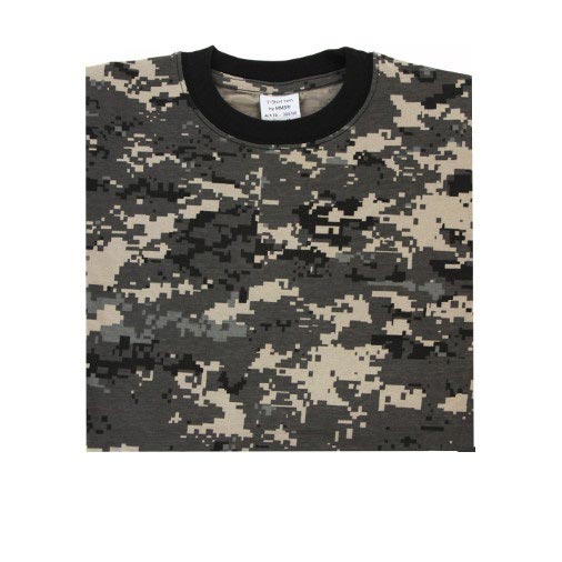 Camiseta US Midnight Digital Grey de manga corta, 100% algodón