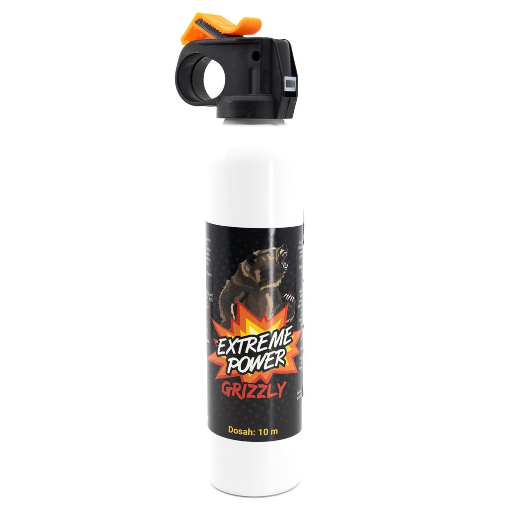 Spray defensivo GRIZZLY 300 ml, agente lacrimógeno con OC, CR, CP y CS