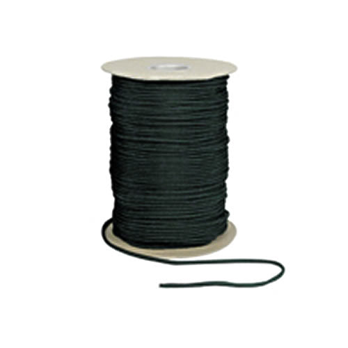 Bobina de paracord de nylon 550 lb negro Ø 4 mm, 180 m