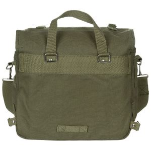 Bolsa bandolera BW grande negra 34 x 24 x 12 cm estilo militar