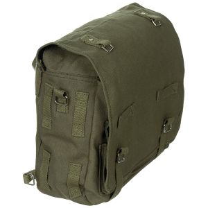 Bolsa bandolera BW grande negra 34 x 24 x 12 cm estilo militar