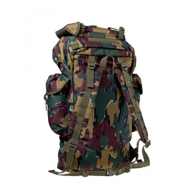 Mochila BW 65 L camuflaje belga Jigsaw - réplica con dos cámaras y bolsillos laterales