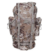 Mochila BW 65 L camuflaje belga Jigsaw - réplica con dos cámaras y bolsillos laterales