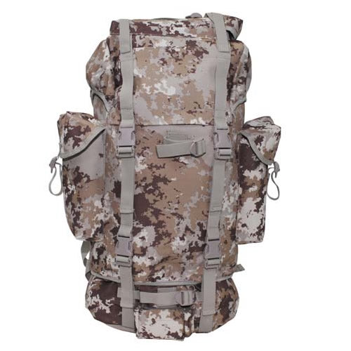 Mochila BW 65 L camuflaje belga Jigsaw - réplica con dos cámaras y bolsillos laterales