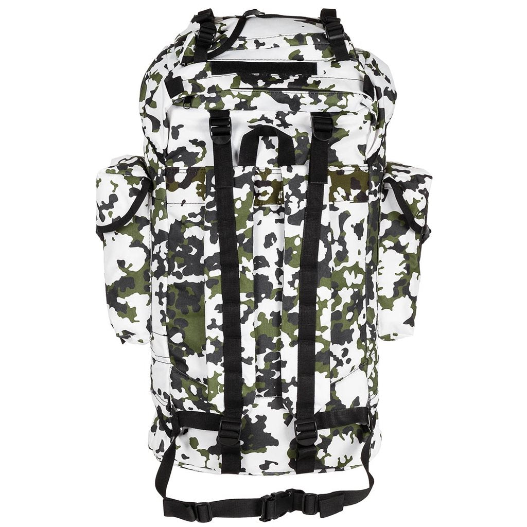 Mochila de combate BW 65l, réplica con dos compartimentos y bolsillos laterales