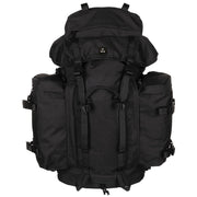Mochila BW MOUNTAIN 80L negra, mochila de trekking con VARIO-BACK
