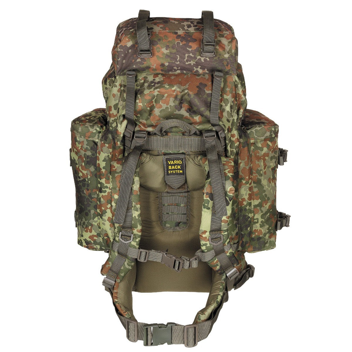 Mochila BW MOUNTAIN 80L negra, mochila de trekking con VARIO-BACK