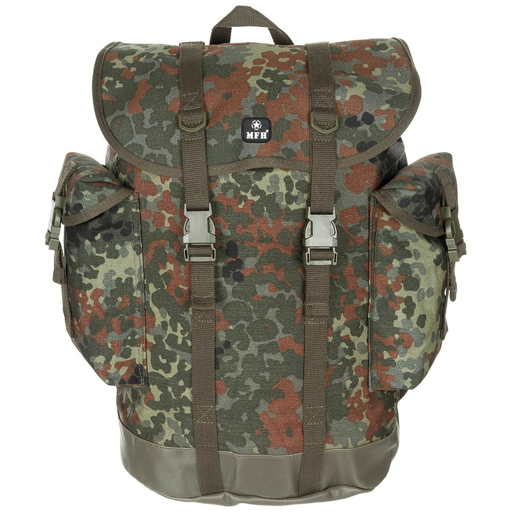Mochila de montaña BW 30 L Cordura Flecktarn, diseño militar Bundeswehr