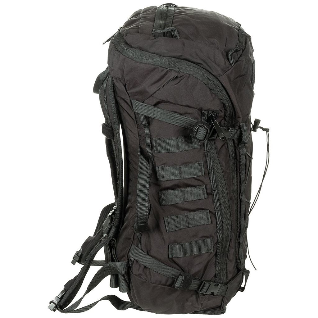 Mochila Mission 30L Cordura verde con apertura tipo concha y respaldo reforzado