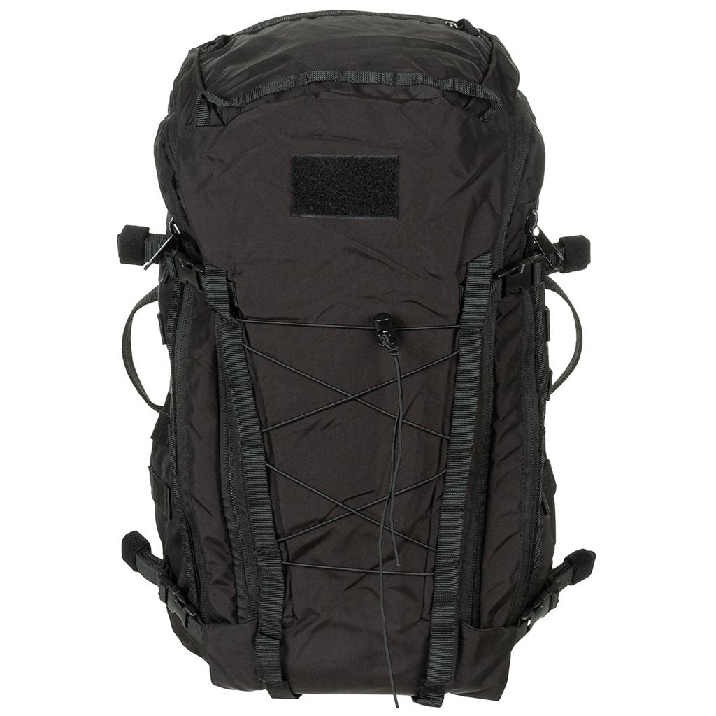 Mochila Mission 30L Cordura verde con apertura tipo concha y respaldo reforzado