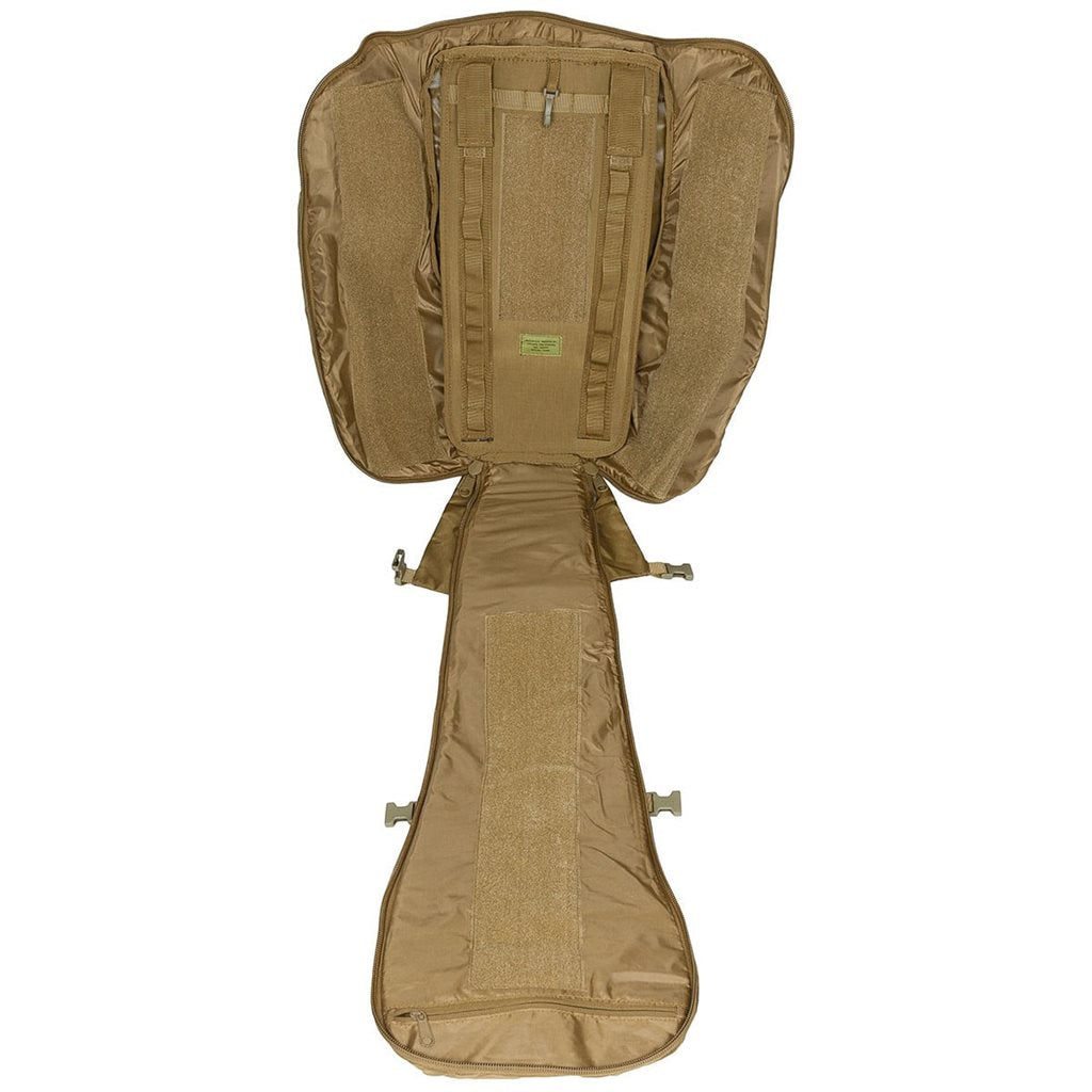 Mochila Mission 30L Cordura verde con apertura tipo concha y respaldo reforzado