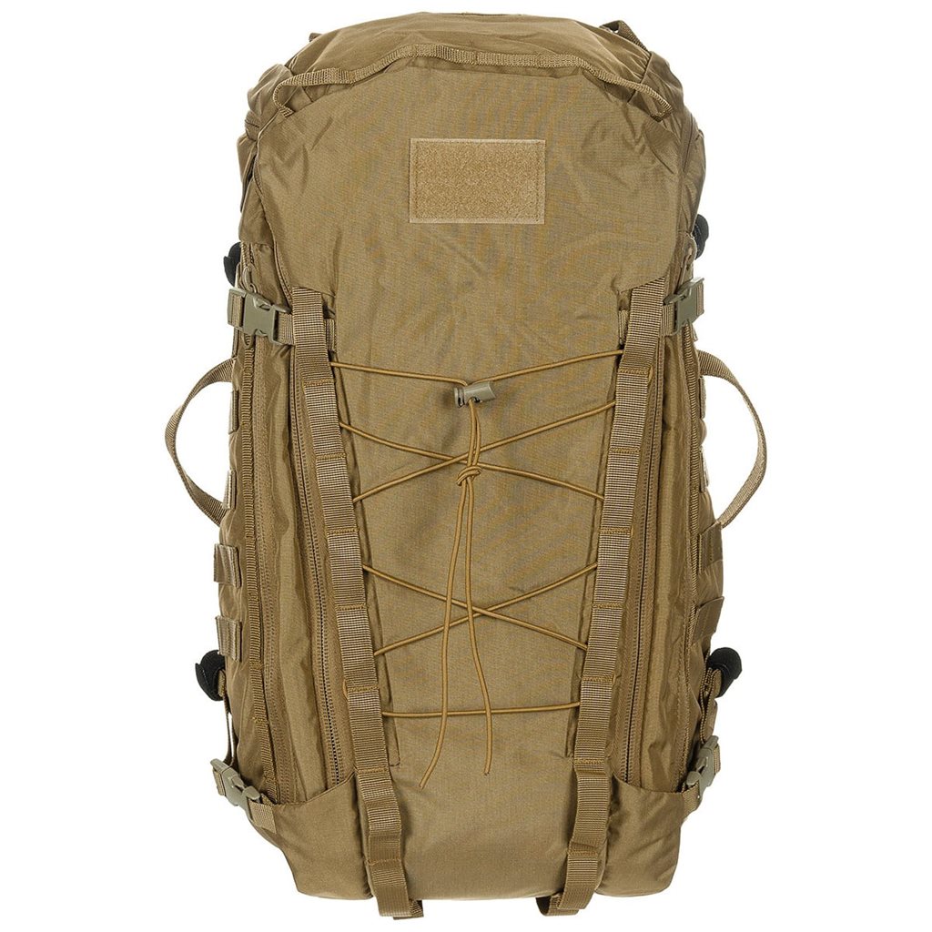 Mochila Mission 30L Cordura verde con apertura tipo concha y respaldo reforzado