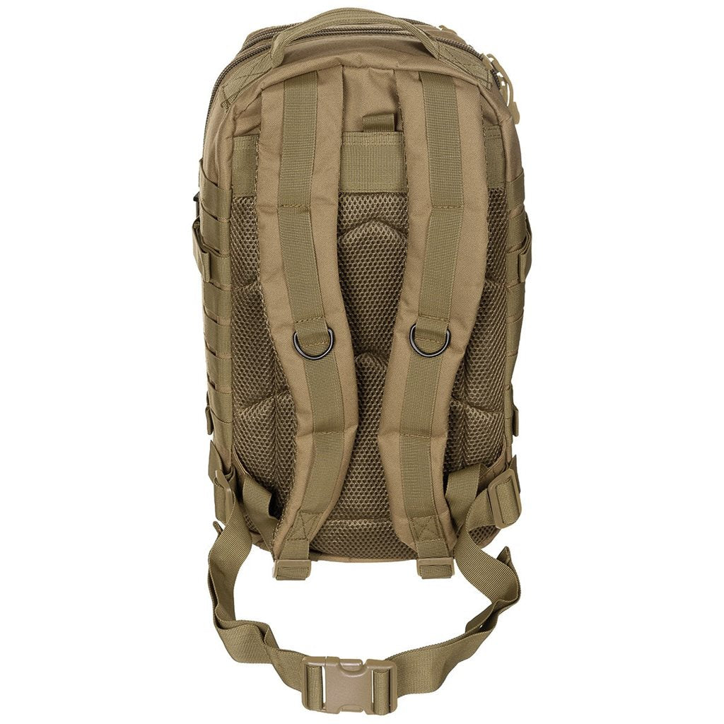 Mochila ASSAULT I 30 l negra, resistente al agua, cremallera doble, hombreras acolchadas