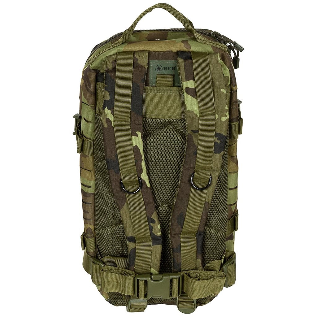 Mochila táctica ASSAULT I LASER vz.95 Les con corte láser para sistema MOLLE, vista frontal