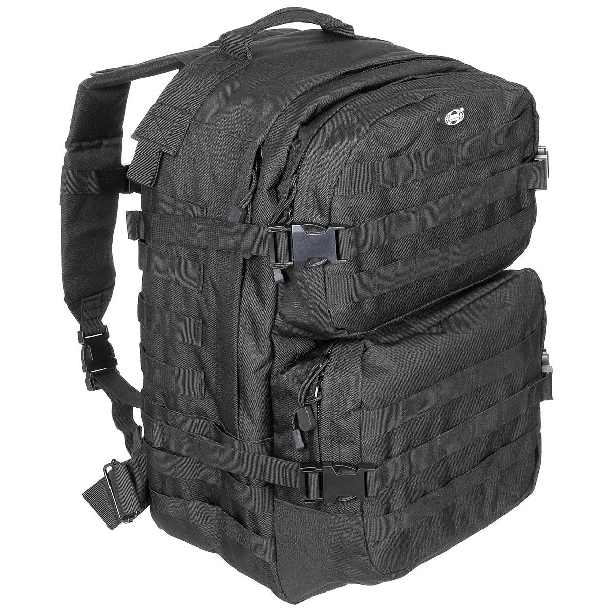 Mochila táctica ASSAULT II negra 40 l (30 x 48 x 27 cm)