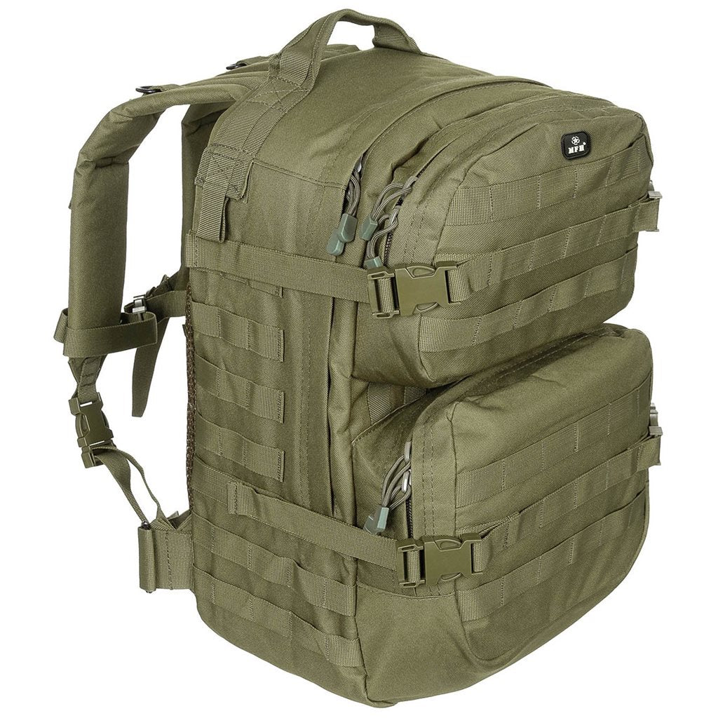 Mochila táctica ASSAULT II negra 40 l (30 x 48 x 27 cm)